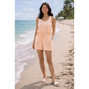 DAILY RITUAL Women's Supersoft Terry Relaxed-Fit Sleeveless Scoopneck Romper M